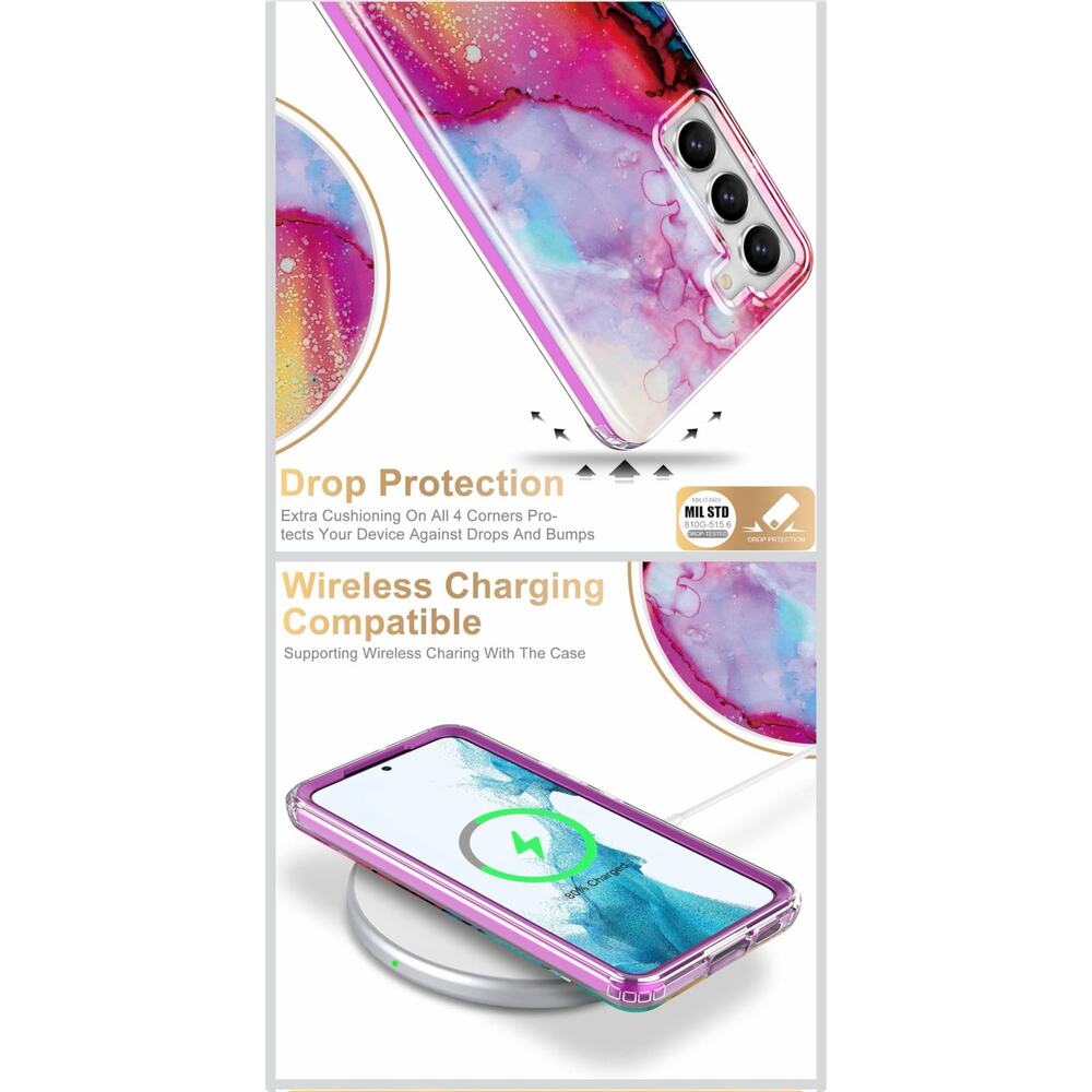 Samsung Galaxy S23 Case Protective Phone Case for Galaxy S23 6.1" Opal Marble - Picture 3 of 4